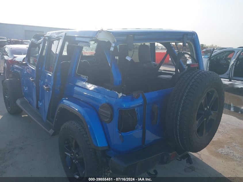 2022 Jeep Wrangler Unlimited Sahara Altitude 4X4 VIN: 1C4HJXEG9NW156430 Lot: 39855451