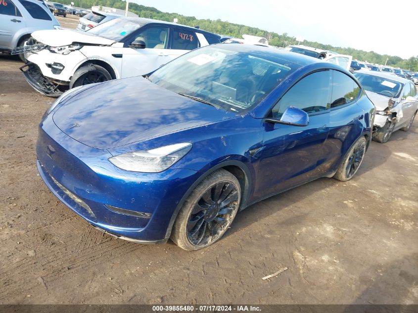 7SAYGDEF4NF439913 2022 TESLA MODEL Y - Image 2