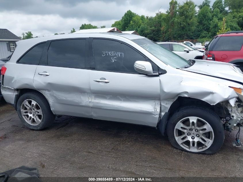 2007 Acura Mdx Technology VIN: 2HNYD28487H539380 Lot: 39855489