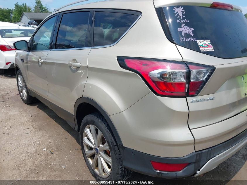 2017 Ford Escape Titanium VIN: 1FMCU0JD4HUB77928 Lot: 39855491