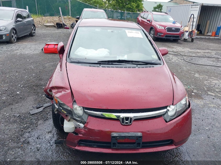 2008 Honda Civic Lx VIN: 1HGFA16548L056860 Lot: 39855508