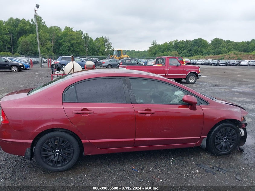 2008 Honda Civic Lx VIN: 1HGFA16548L056860 Lot: 39855508