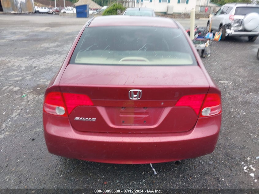 2008 Honda Civic Lx VIN: 1HGFA16548L056860 Lot: 39855508