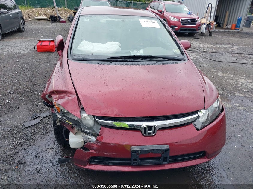 2008 Honda Civic Lx VIN: 1HGFA16548L056860 Lot: 39855508