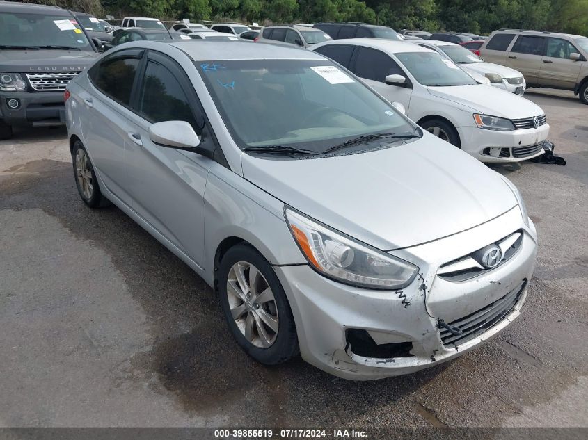 2014 Hyundai Accent Gls VIN: KMHCU4AE5EU615366 Lot: 39855519