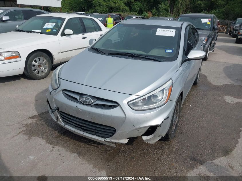 2014 Hyundai Accent Gls VIN: KMHCU4AE5EU615366 Lot: 39855519