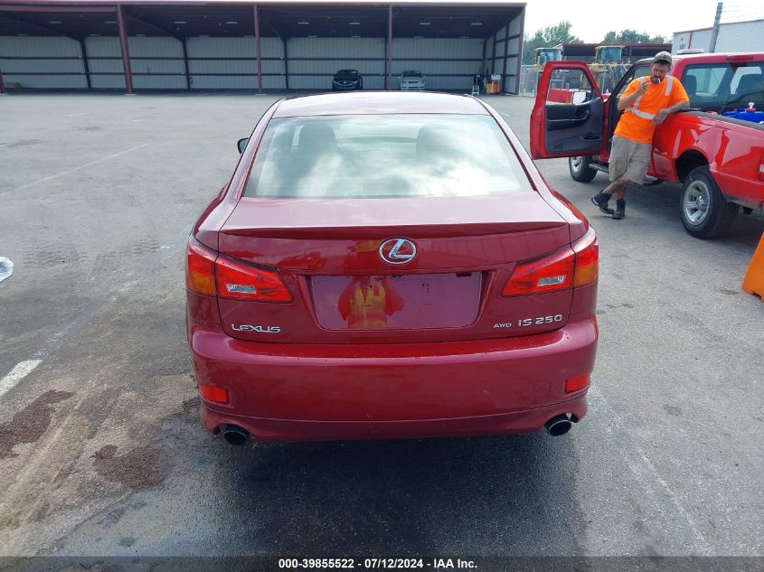 2006 Lexus Is 250 VIN: JTHCK262465005076 Lot: 39855522