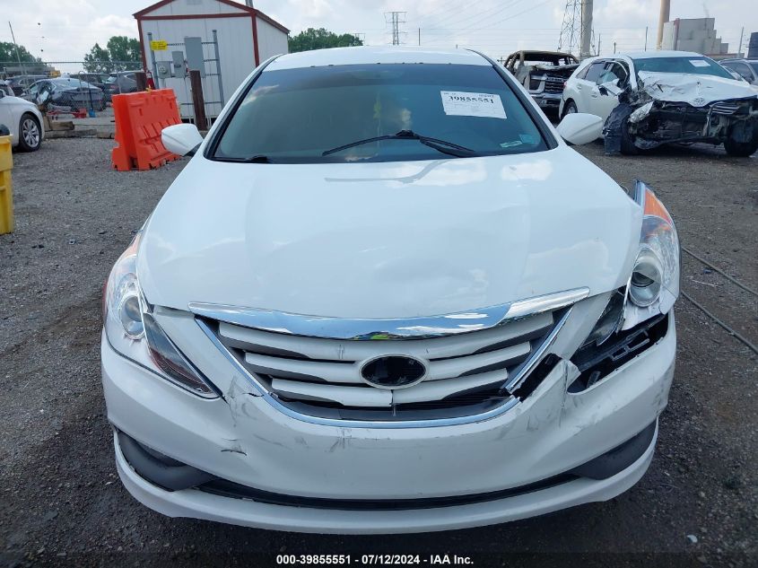 2014 Hyundai Sonata Gls VIN: 5NPEB4ACXEH850826 Lot: 39855551