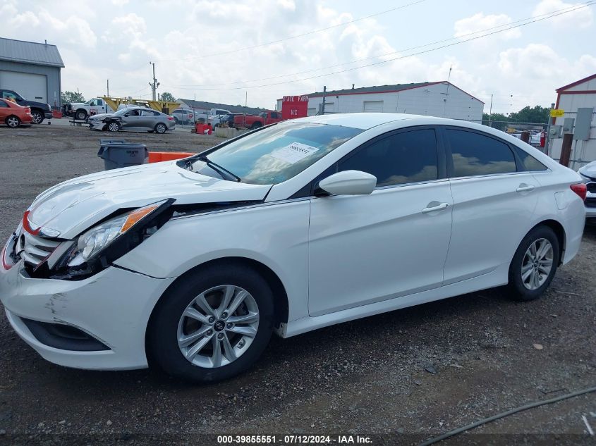 2014 Hyundai Sonata Gls VIN: 5NPEB4ACXEH850826 Lot: 39855551