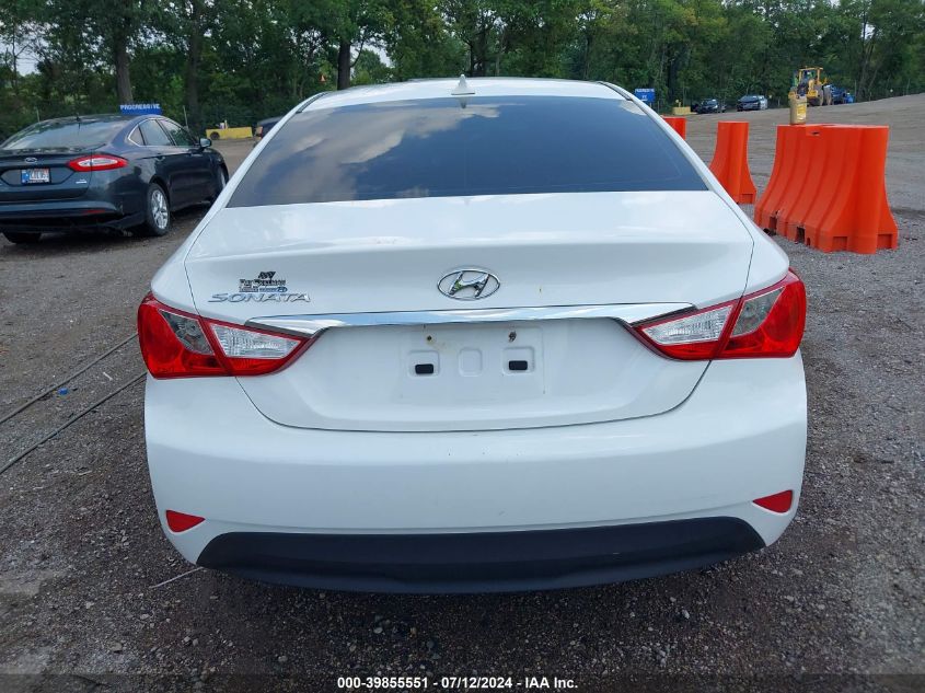 2014 Hyundai Sonata Gls VIN: 5NPEB4ACXEH850826 Lot: 39855551