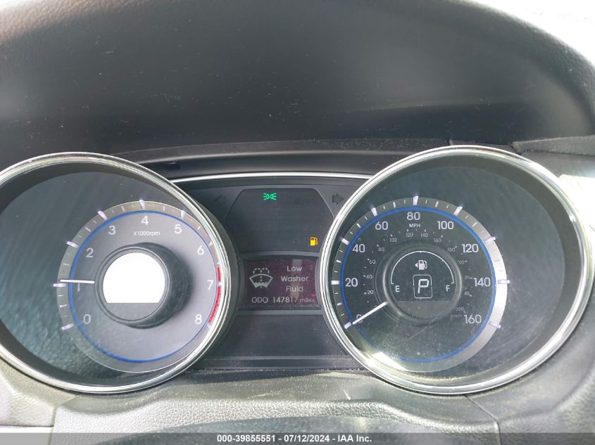 2014 Hyundai Sonata Gls VIN: 5NPEB4ACXEH850826 Lot: 39855551