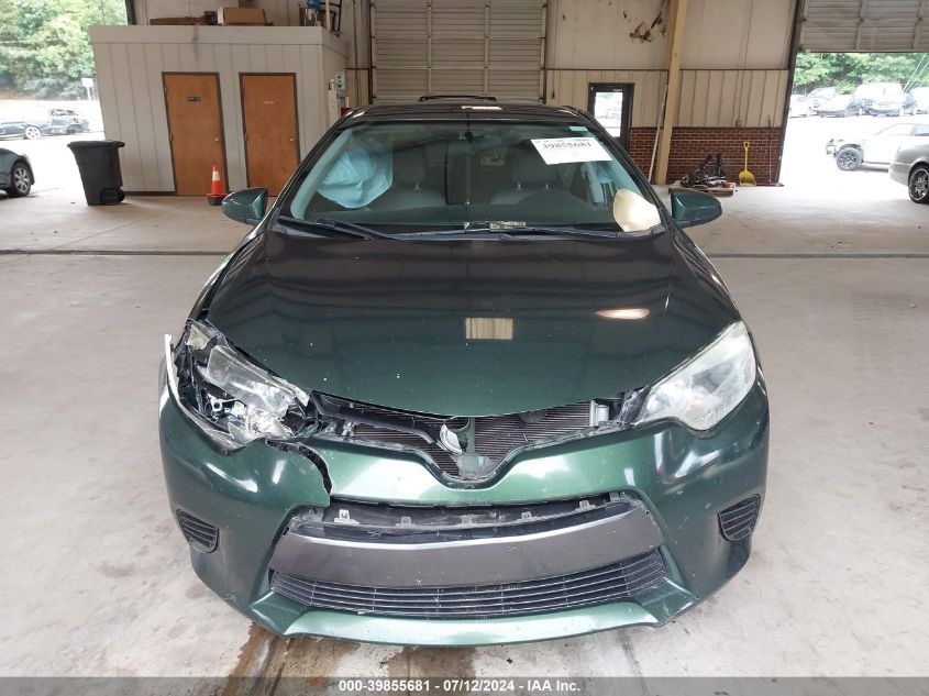 2015 Toyota Corolla Le VIN: 2T1BURHE2FC468571 Lot: 39855681