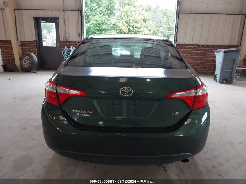 2015 Toyota Corolla Le VIN: 2T1BURHE2FC468571 Lot: 39855681