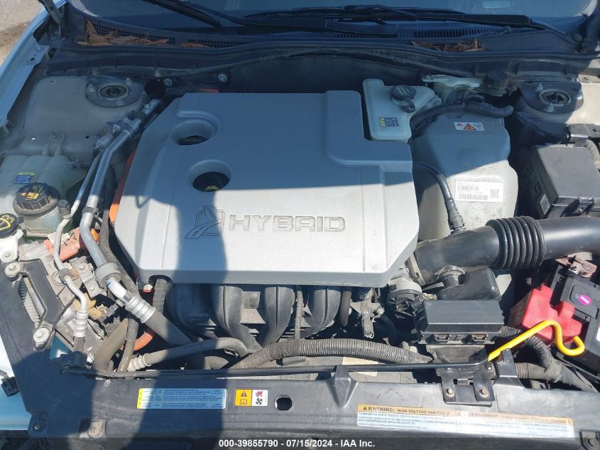 2010 Ford Fusion Hybrid VIN: 3FADP0L30AR410579 Lot: 39855790