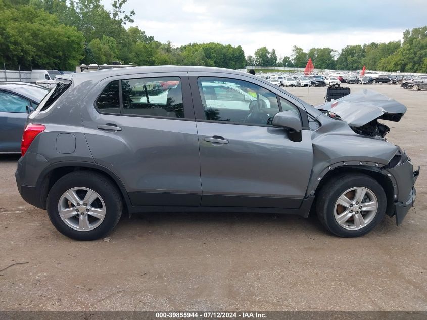 2020 Chevrolet Trax Fwd Ls VIN: 3GNCJKSB2LL339555 Lot: 39855944