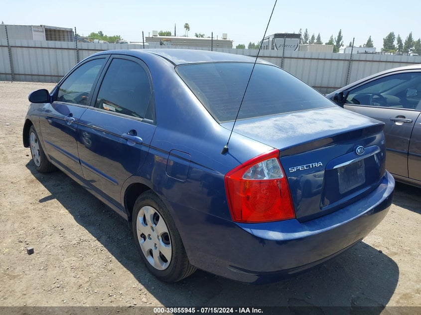 2005 Kia Spectra Ex/Lx/Sx VIN: KNAFE122455067899 Lot: 39855945