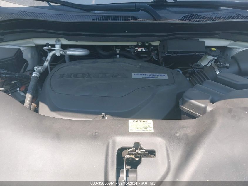 2019 Honda Pilot Elite VIN: 5FNYF6H08KB024480 Lot: 39855961