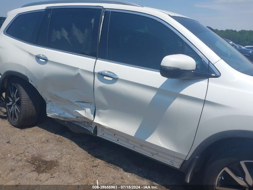 2019 Honda Pilot Elite VIN: 5FNYF6H08KB024480 Lot: 39855961