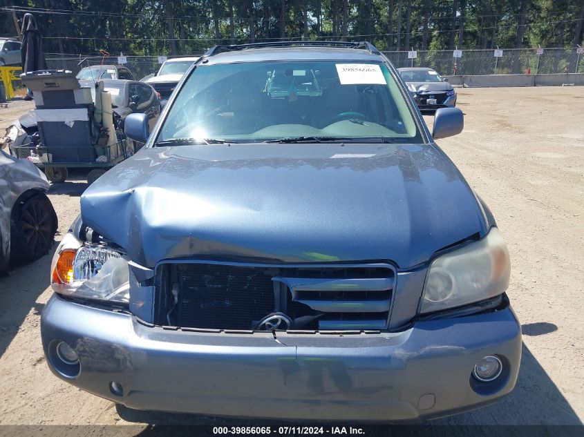 2006 Toyota Highlander Limited V6 VIN: JTEDP21A460106908 Lot: 39856065