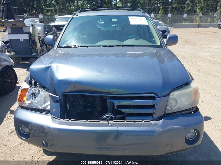 2006 Toyota Highlander Limited V6 VIN: JTEDP21A460106908 Lot: 39856065