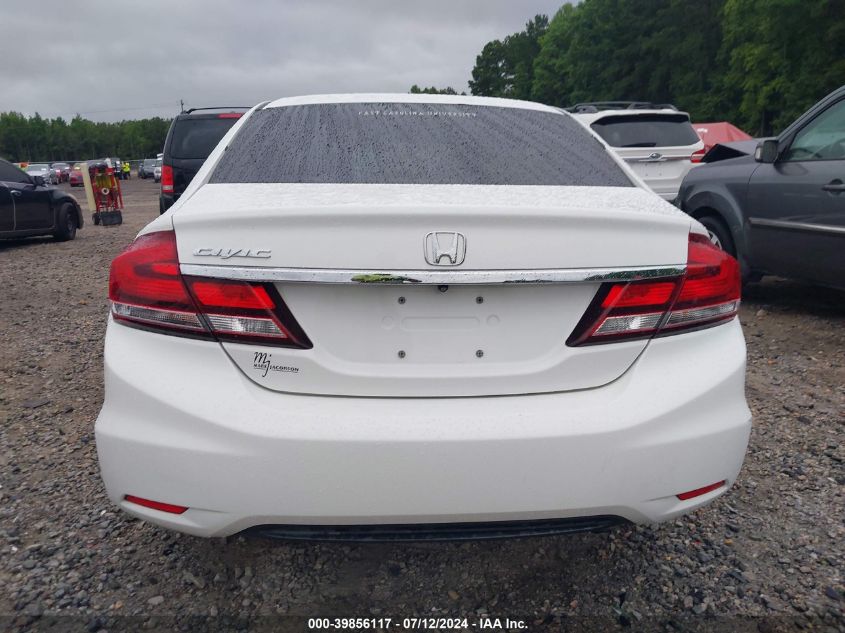 2013 Honda Civic Lx VIN: 2HGFB2F5XDH598068 Lot: 39856117