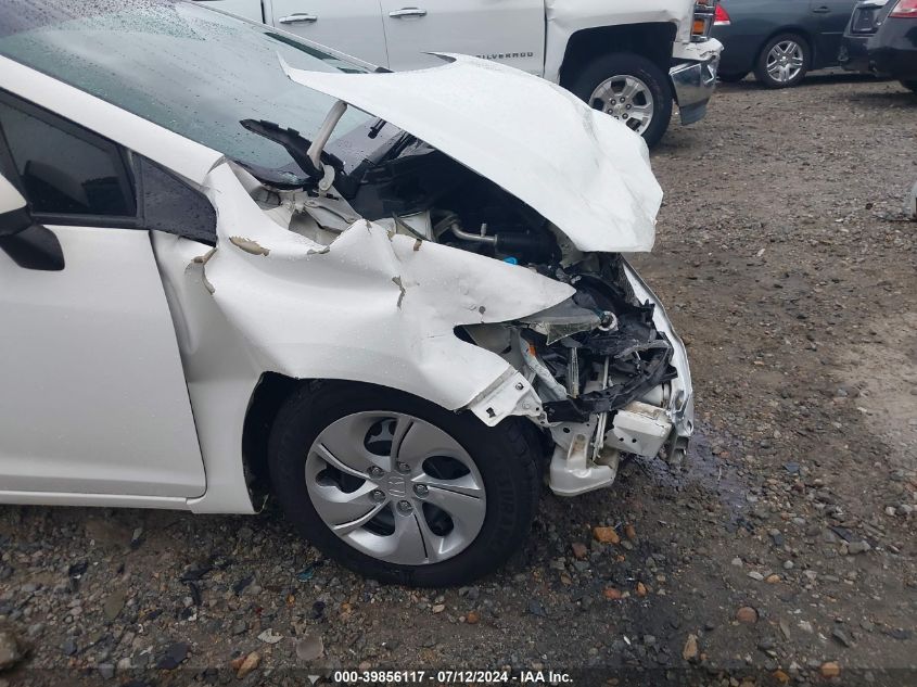 2013 Honda Civic Lx VIN: 2HGFB2F5XDH598068 Lot: 39856117