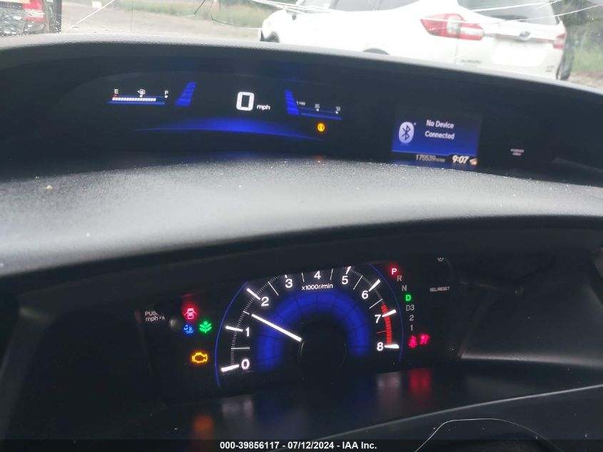 2013 Honda Civic Lx VIN: 2HGFB2F5XDH598068 Lot: 39856117