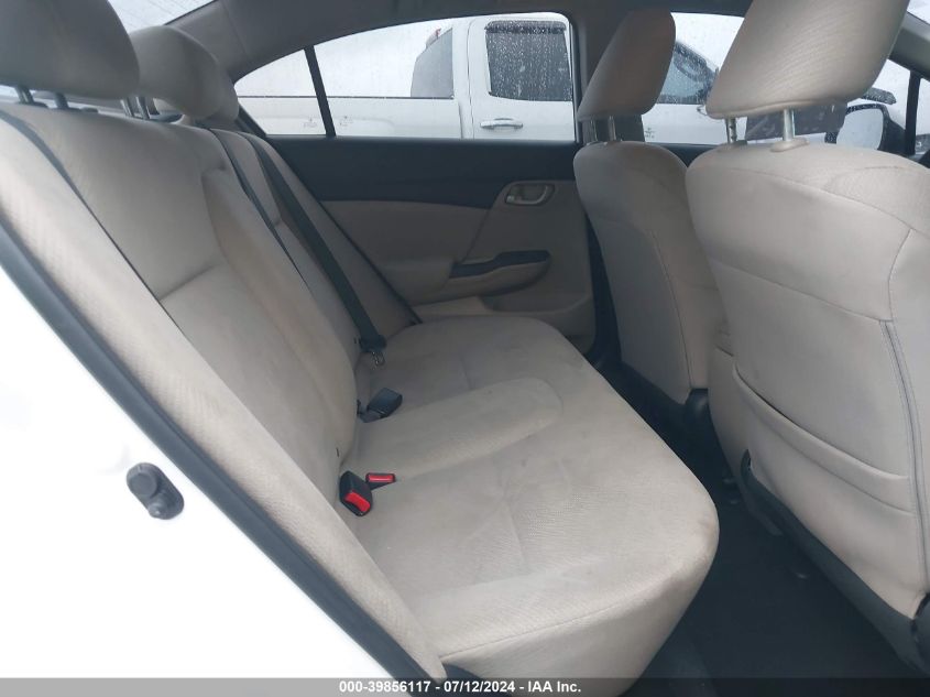 2013 Honda Civic Lx VIN: 2HGFB2F5XDH598068 Lot: 39856117