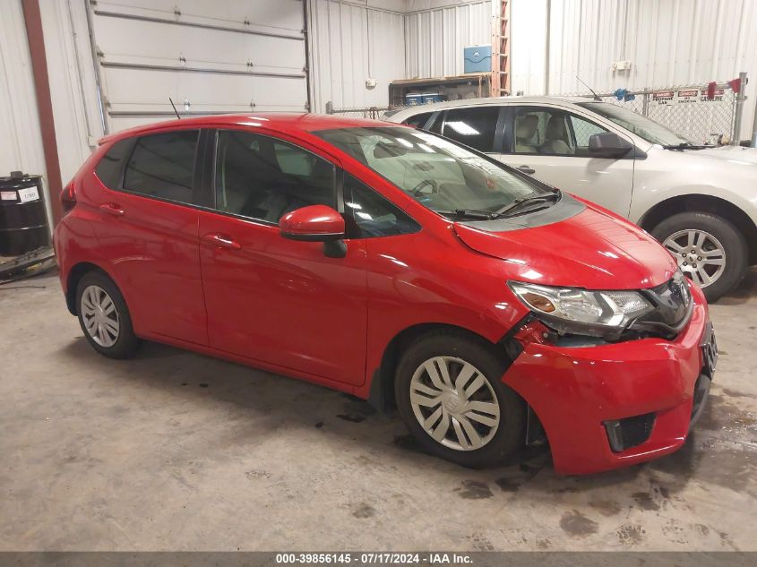 2015 Honda Fit Lx VIN: 3HGGK5G5XFM780037 Lot: 39856145