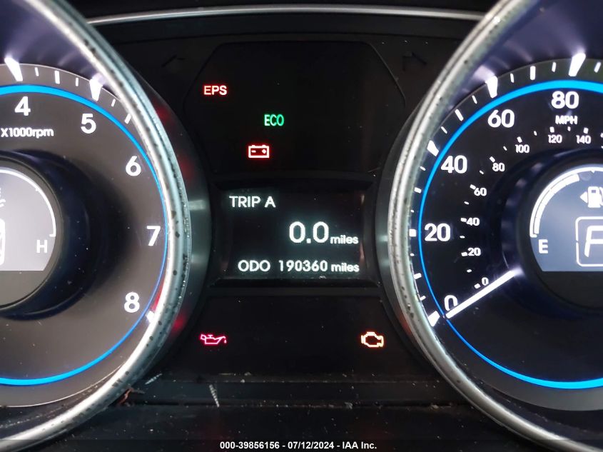 2011 Hyundai Sonata Gls VIN: 5NPEB4AC2BH206376 Lot: 39856156