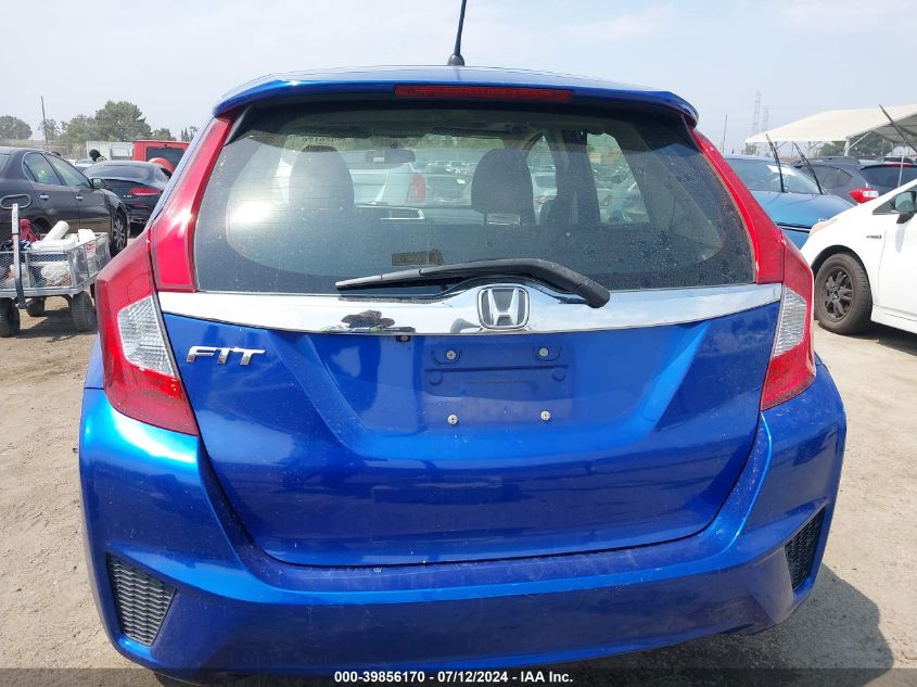 2016 Honda Fit Ex VIN: JHMGK5H72GX017552 Lot: 39856170