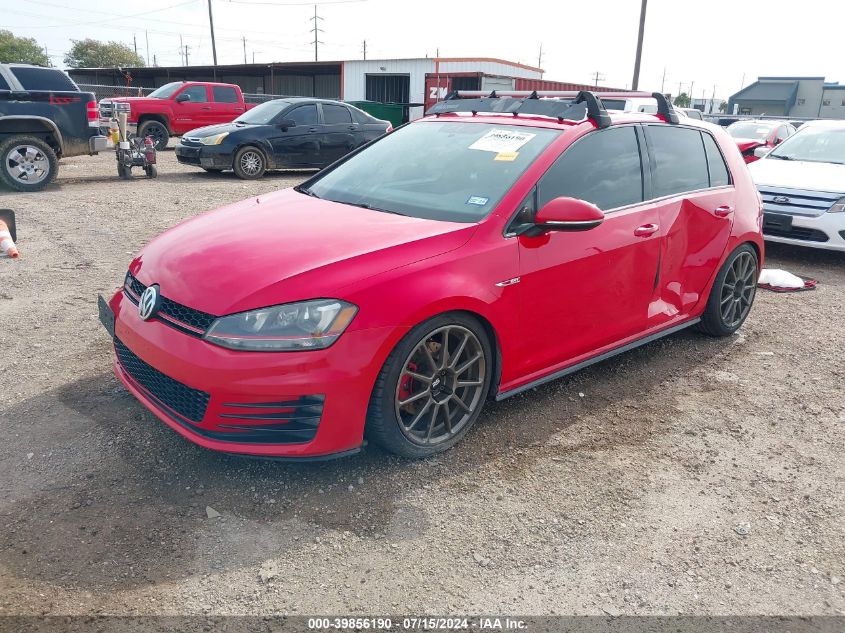 2015 VOLKSWAGEN GOLF GTI 2.0T S 4-DOOR - 3VW4T7AU8FM043278