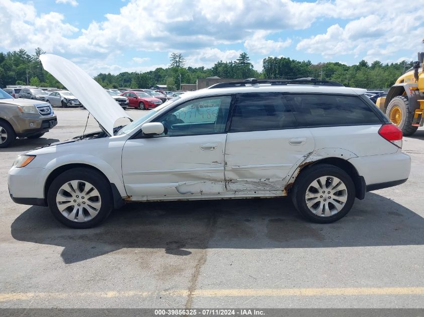 2009 Subaru Outback 2.5I Limited VIN: 4S4BP66C797316925 Lot: 39856325