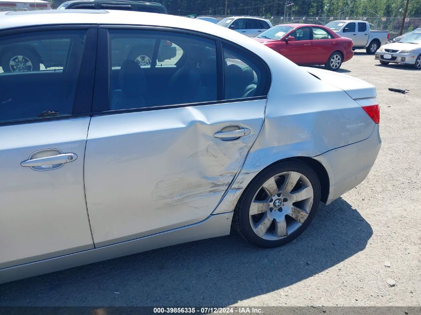 2006 BMW 530I VIN: WBANE73576CM32256 Lot: 39856335