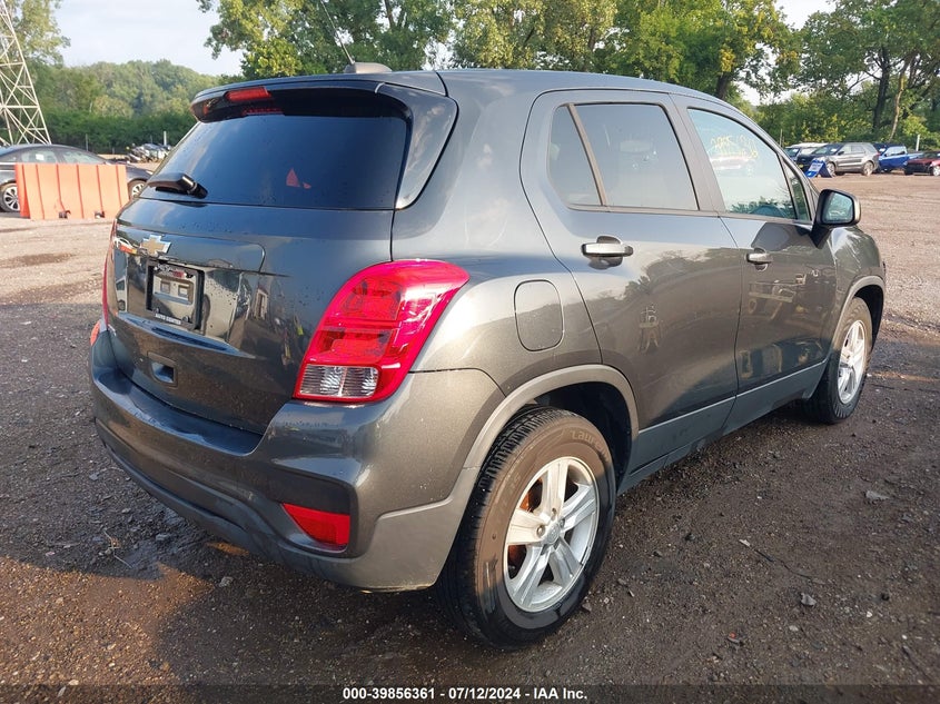 VIN 3GNCJKSB8LL184252 2020 CHEVROLET TRAX FWD LS