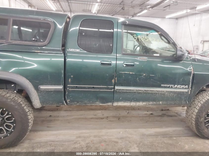 2001 Toyota Tundra Access Cab Limited VIN: 5TBBT48111S208822 Lot: 39856395