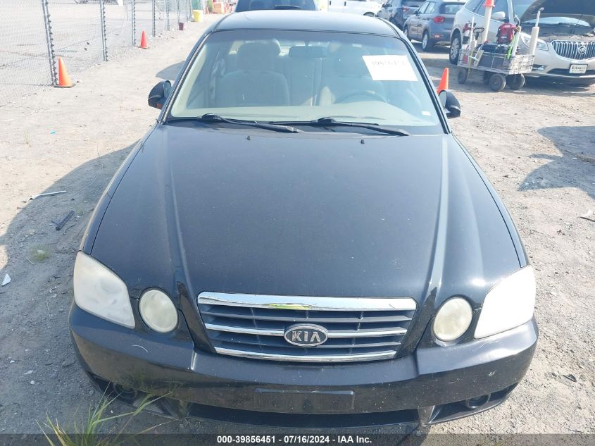 2006 Kia Optima Ex/Lx VIN: KNAGD126965455643 Lot: 39856451