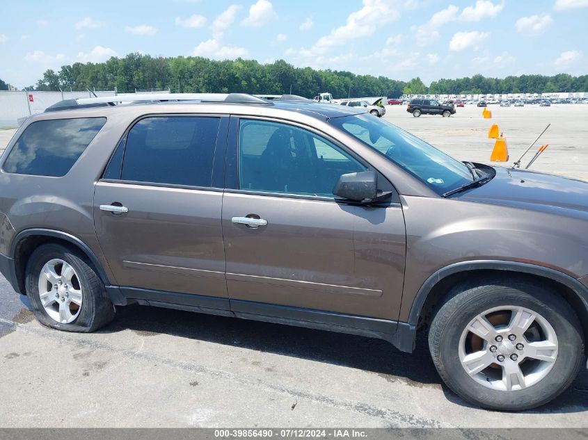 2012 GMC Acadia Sl VIN: 1GKKRNED8CJ363706 Lot: 39856490