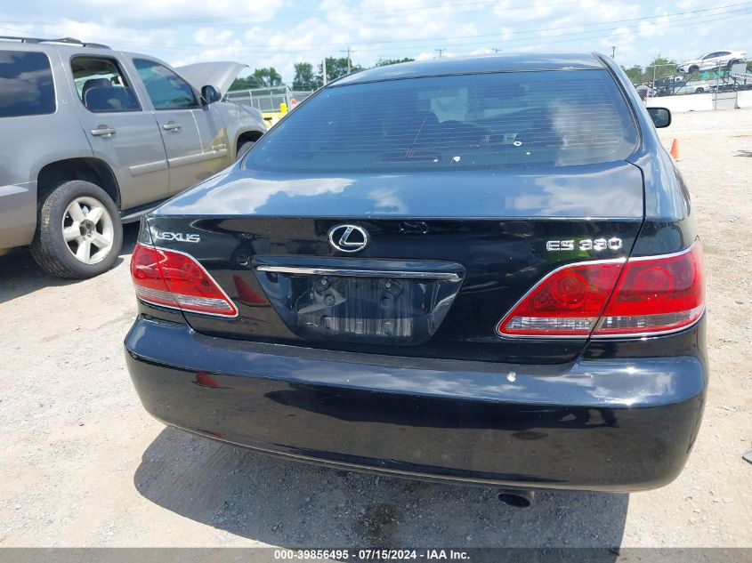 2006 Lexus Es 330 VIN: JTHBA30G265170178 Lot: 39856495