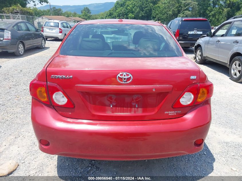 2009 Toyota Corolla Le VIN: JTDBL40E89J013282 Lot: 39856540