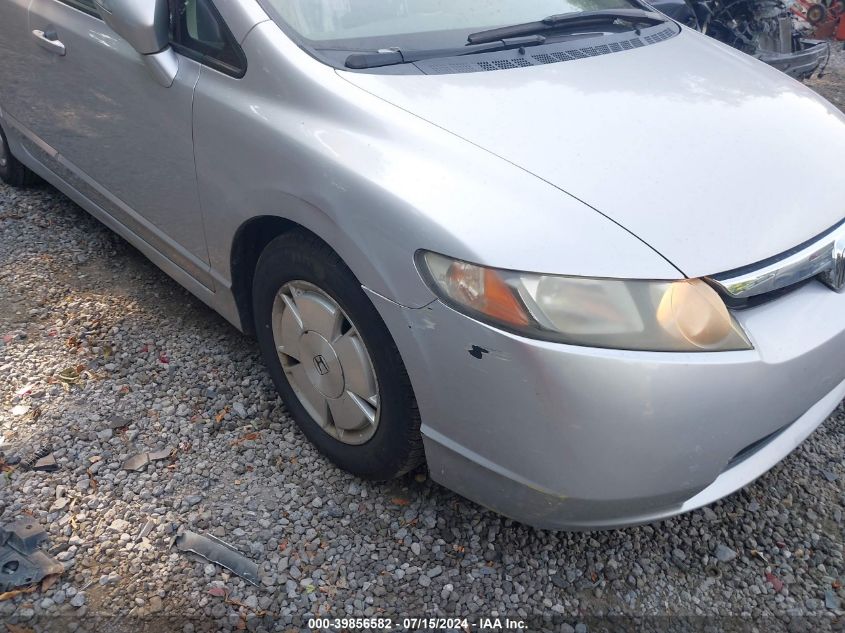 JHMFA36276S003703 | 2006 HONDA CIVIC HYBRID