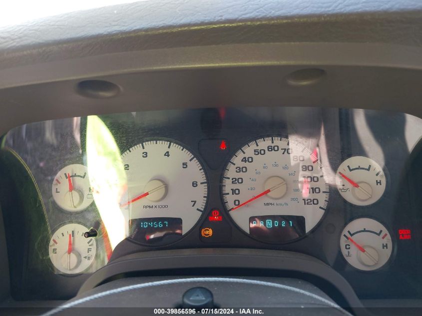 2005 Dodge Ram 1500 Slt/Laramie VIN: 1D7HU16D05J543167 Lot: 39856596