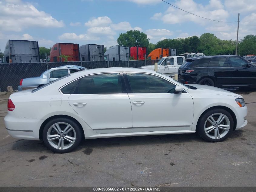 2013 Volkswagen Passat 2.0L Tdi Sel Premium VIN: 1VWCN7A37DC051125 Lot: 39856662