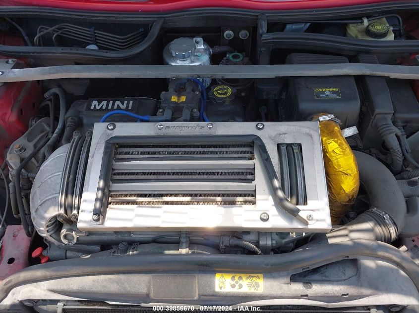 2005 Mini Cooper S VIN: WMWRE33505TL10332 Lot: 39856670