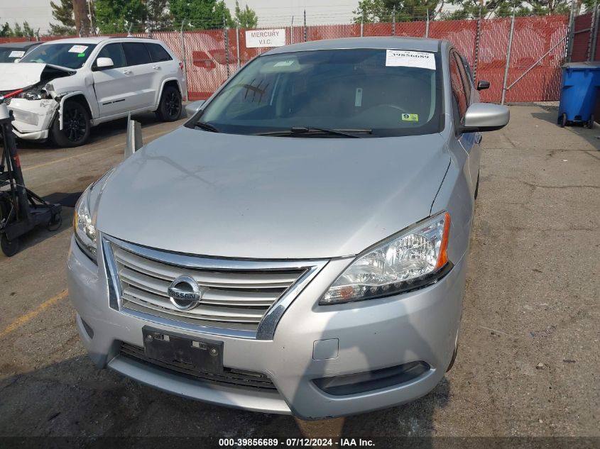 2014 Nissan Sentra Sv VIN: 1N4AB7AP4EN855108 Lot: 39856689