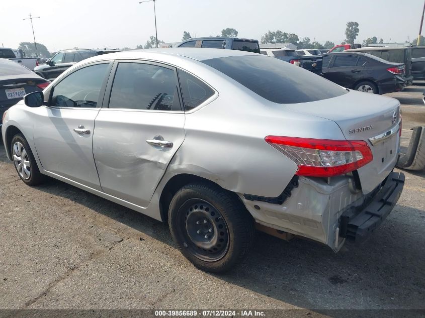 2014 Nissan Sentra Sv VIN: 1N4AB7AP4EN855108 Lot: 39856689