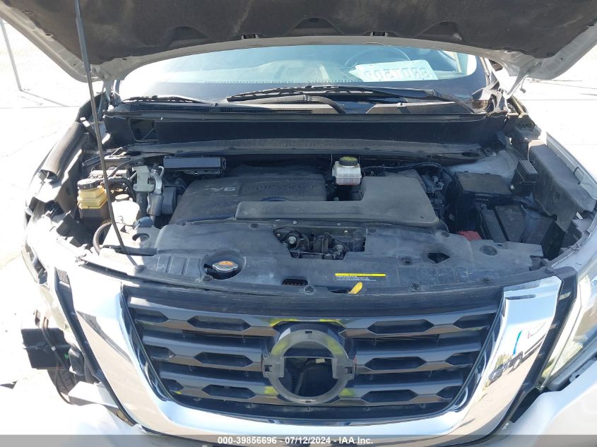 2017 Nissan Pathfinder Sv VIN: 5N1DR2MN2HC651659 Lot: 39856696