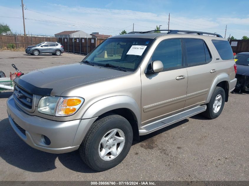 2001 Toyota Sequoia Sr5 V8 VIN: 5TDBT44A61S054461 Lot: 39856760