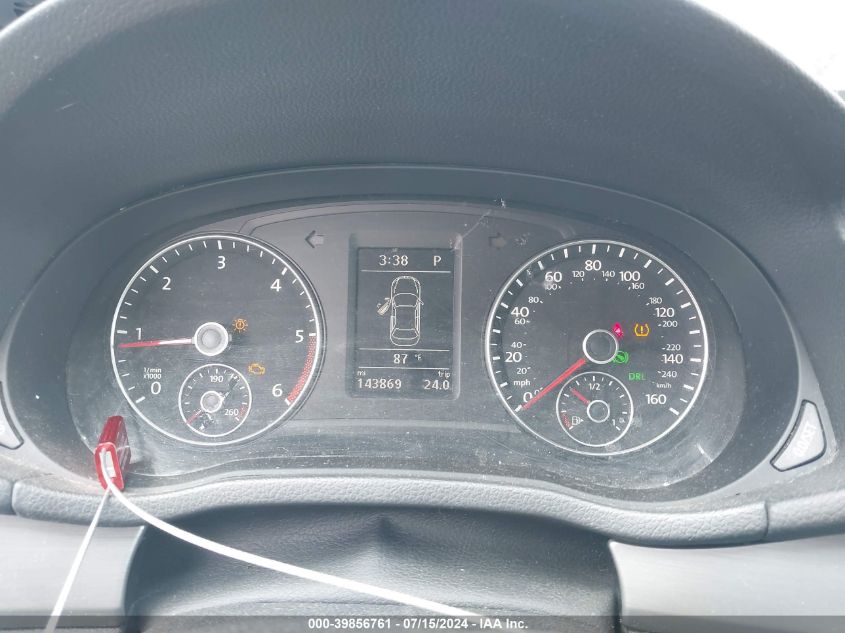 2015 Volkswagen Passat 2.0L Tdi Se VIN: 1VWBV7A3XFC038738 Lot: 39856761