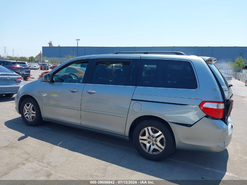 2007 Honda Odyssey Ex-L VIN: 5FNRL38717B116403 Lot: 39856842